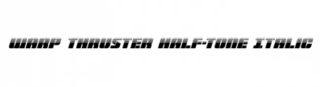 Warp Thruster Half-Tone Italic 