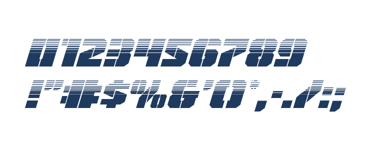 Warp Thruster Half-Tone Italic Other Characters