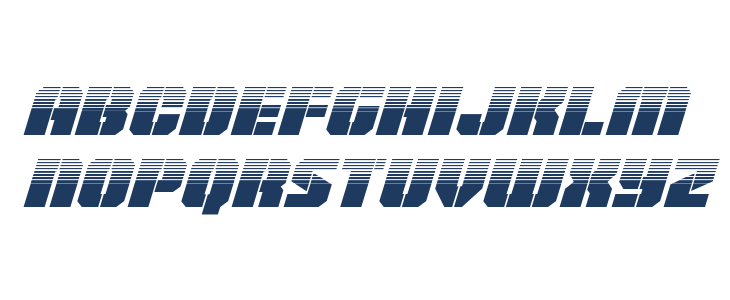 Warp Thruster Half-Tone Italic Lowercase