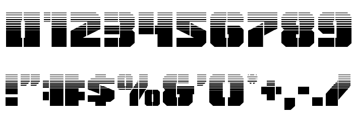 Warp Thruster Half-Tone Regular Font OTHER CHARS