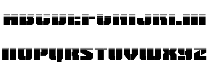 Warp Thruster Half-Tone Regular Font LOWERCASE