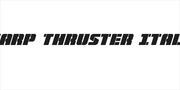 Warp Thruster Italic Logo
