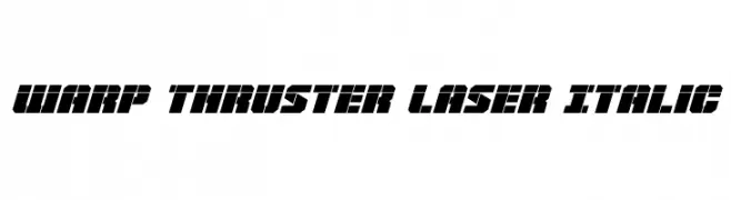 Warp Thruster Laser Italic  لخطوط تنزيل