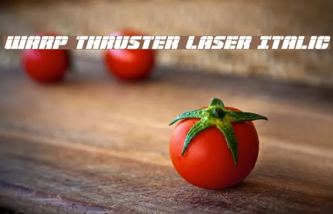 Warp Thruster Laser Italic Example 3