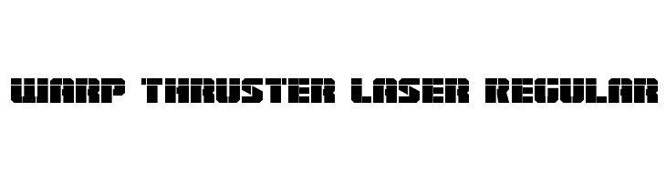 Warp Thruster Laser Regular  免费字体下载