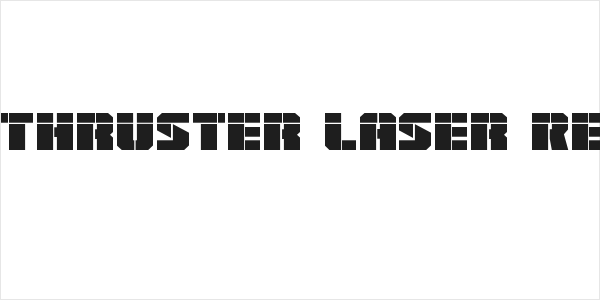 Warp Thruster Laser Regular Logo