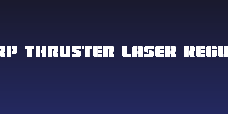 Warp Thruster Laser Regular Social Header