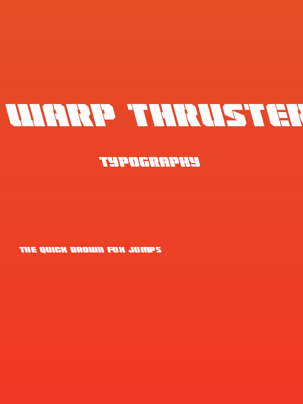 Warp Thruster Leftalic Poster