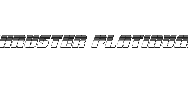Warp Thruster Platinum Italic Logo