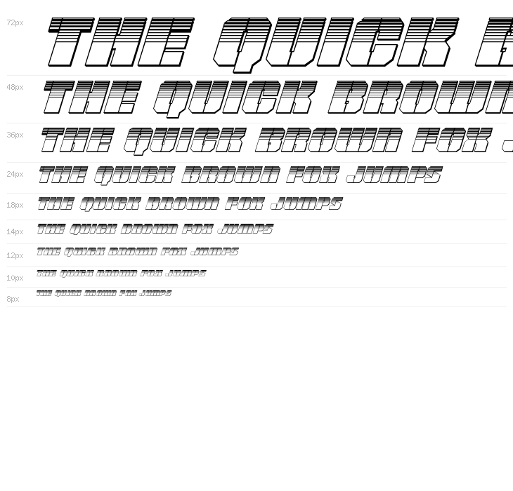 Warp Thruster Platinum Italic Waterfall