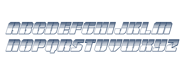 Warp Thruster Platinum Italic Lowercase