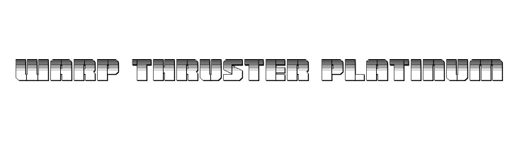Warp Thruster Platinum  免费字体下载