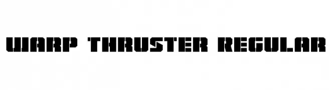 Warp Thruster Regular  لخطوط تنزيل