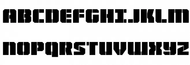 Warp Thruster Regular Шрифта ВЕРХНИЙ