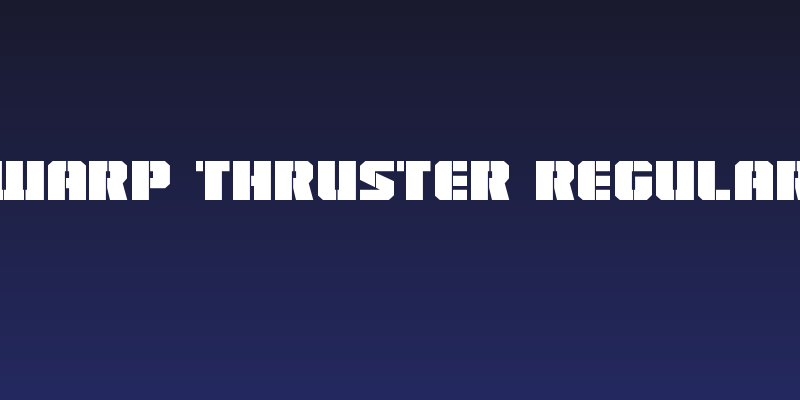 Warp Thruster Regular Social Header