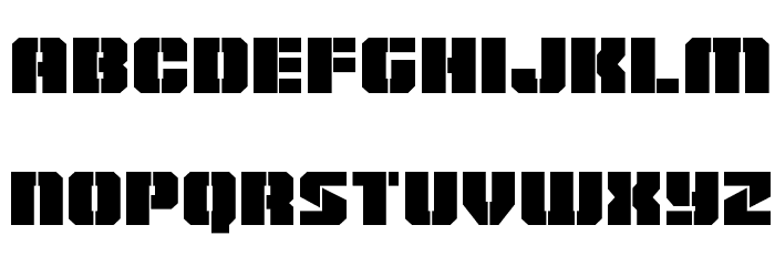 Warp Thruster Regular Font LOWERCASE