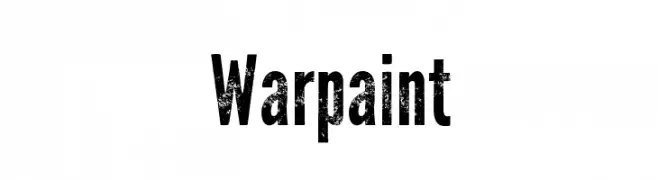 Warpaint  フリーフォントのダウンロード