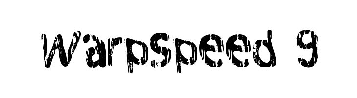 Warpspeed 9  les polices de caractères gratuit tlcharger