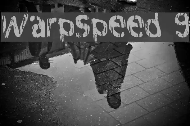 Warpspeed 9 Font examples