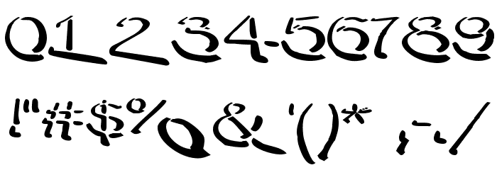 Warpy Roundheads Font OTHER CHARS