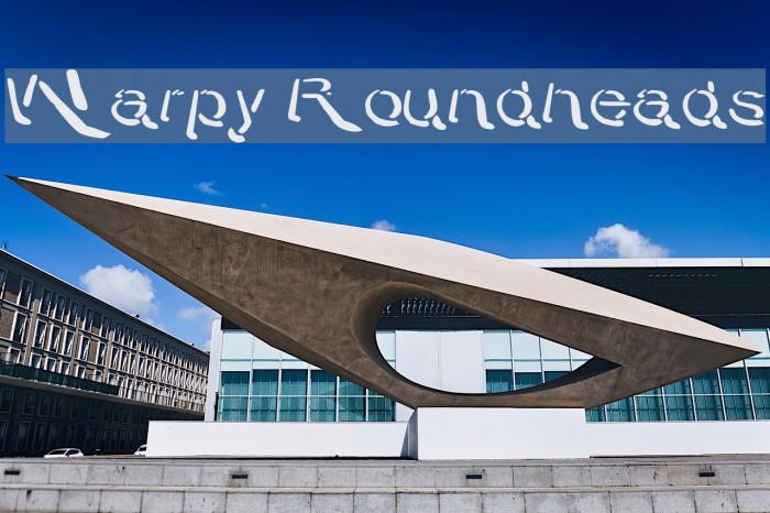 Warpy Roundheads Font examples