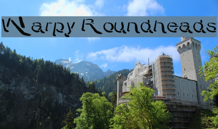 Warpy Roundheads Font examples