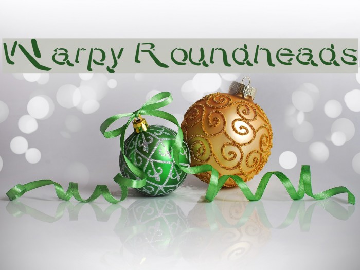 Warpy Roundheads Font examples