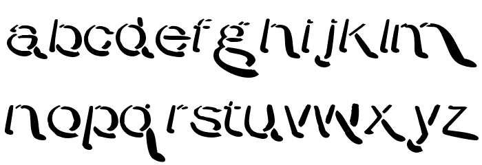 Warpy Roundheads Font LOWERCASE