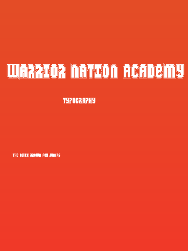 Warrior Nation Academy Regular Poster