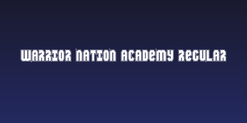 Warrior Nation Academy Regular Social Header
