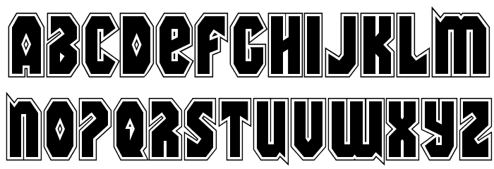 Warrior Nation Academy Regular Font LOWERCASE