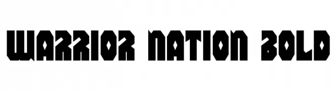 Warrior Nation Bold  les polices de caractères gratuit tlcharger