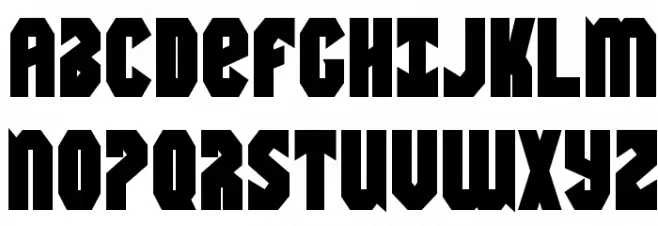 Warrior Nation Bold Font Litere mari
