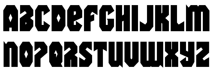 Warrior Nation Bold Font LOWERCASE