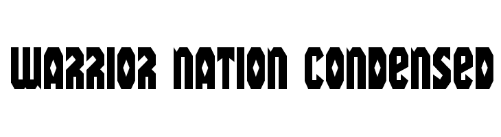 Warrior Nation Condensed  les polices de caractères gratuit tlcharger
