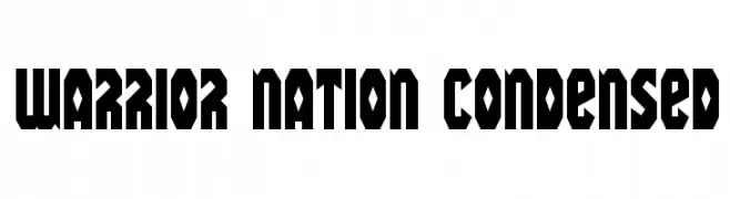 Warrior Nation Condensed  les polices de caractères gratuit tlcharger