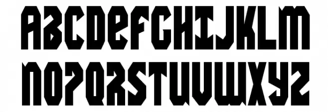 Warrior Nation Condensed Schriftart Groß