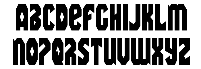 Warrior Nation Condensed Font LOWERCASE