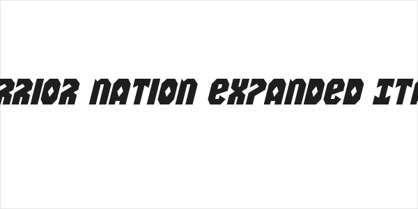 Warrior Nation Expanded Italic Logo
