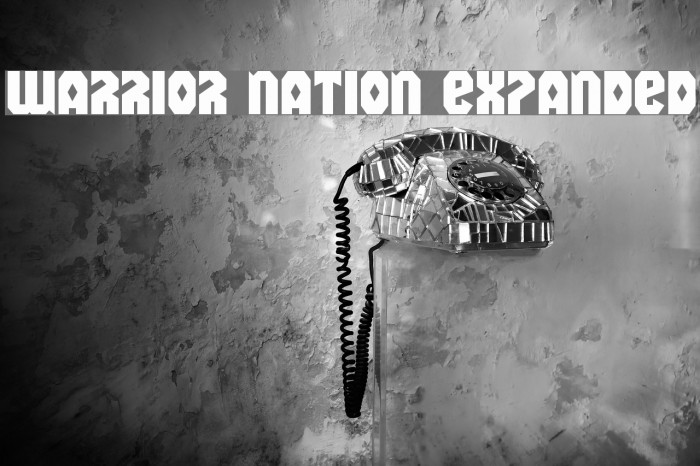Warrior Nation Expanded Font examples