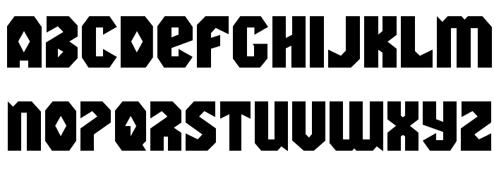 Warrior Nation Expanded Font LOWERCASE