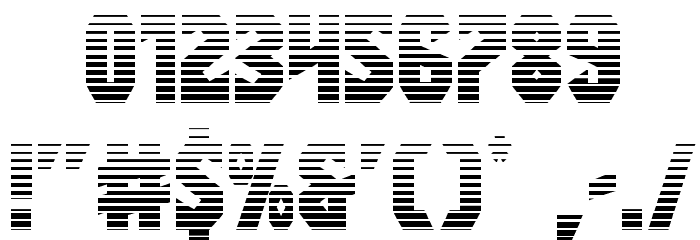 Warrior Nation Gradient Regular Font OTHER CHARS