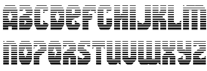 Warrior Nation Gradient Regular Font LOWERCASE