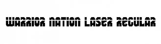 Warrior Nation Laser Regular  les polices de caractères gratuit tlcharger