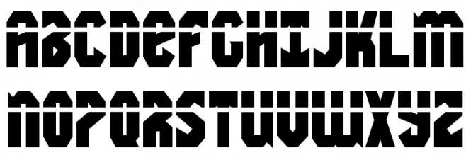 Warrior Nation Laser Regular Font UPPERCASE
