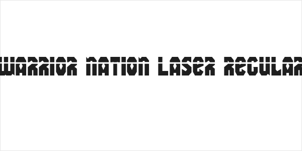 Warrior Nation Laser Regular Logo