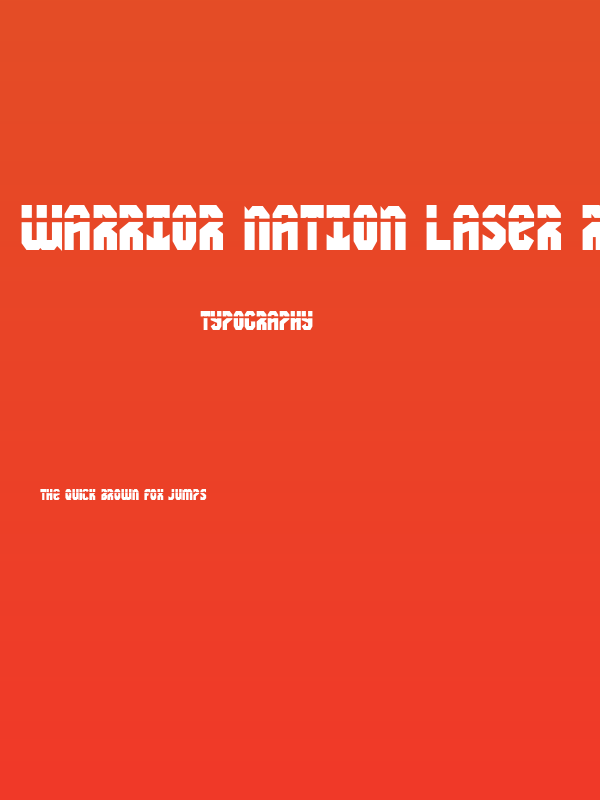 Warrior Nation Laser Regular Poster