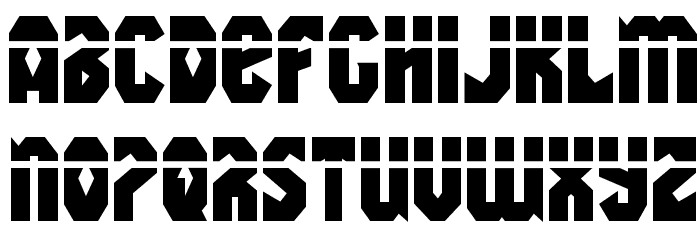 Warrior Nation Laser Regular Font LOWERCASE