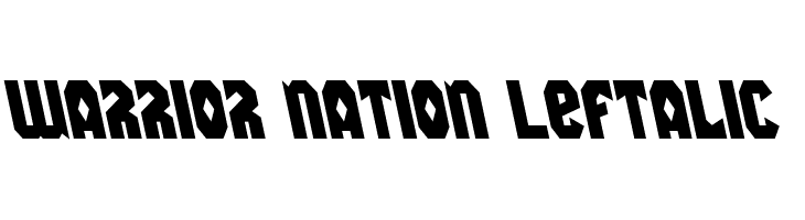 Warrior Nation Leftalic  नि: शुल्क फ़ॉन्ट्स डाउनलोड