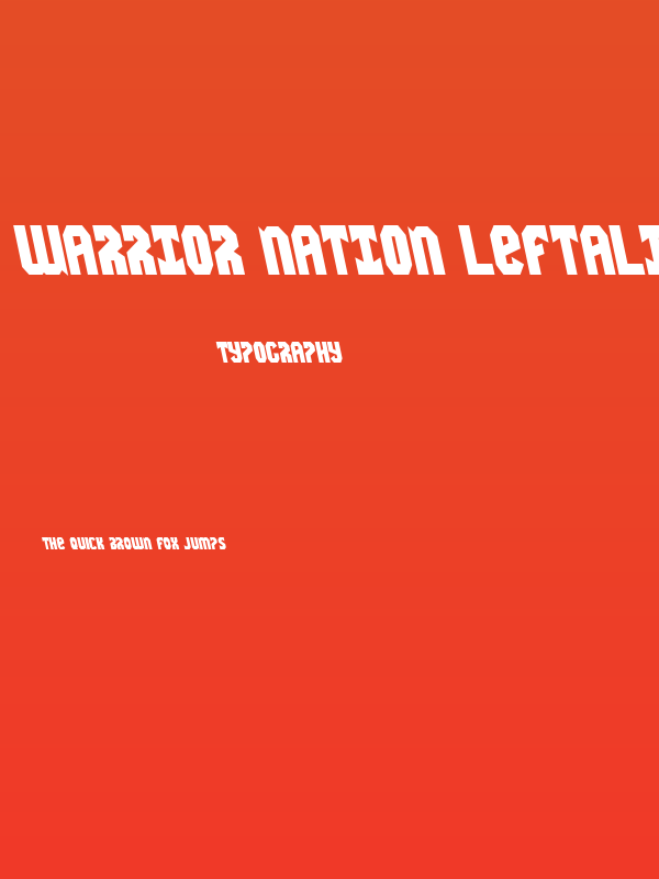 Warrior Nation Leftalic Poster